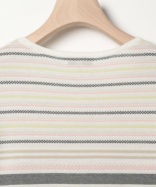 SCAPA Lサイズ / スキャパエルサイズ ニット・セーター | ジャカードボーダー八分袖ニット | 詳細8