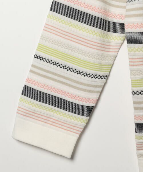 SCAPA Lサイズ / スキャパエルサイズ ニット・セーター | ジャカードボーダー八分袖ニット | 詳細9