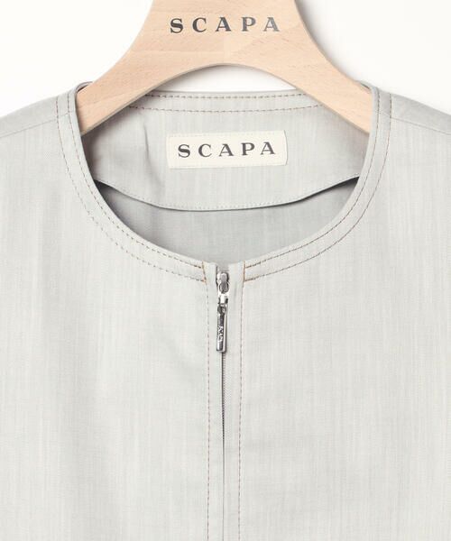 SCAPA Lサイズ / スキャパエルサイズ テーラードジャケット | スラブシャンブレージャケット | 詳細9