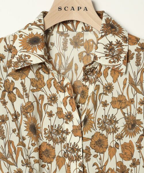 SCAPA Lサイズ / スキャパエルサイズ ドレス | Ｌｉｂｅｒｔｙ　Ｐｒｉｎｔモノフラワーワンピース | 詳細7