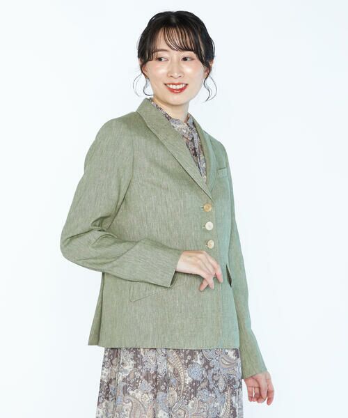 SCAPA Lサイズ / スキャパエルサイズ テーラードジャケット | リネンコットンストレッチジャケット | 詳細7