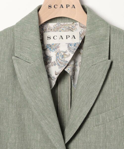 SCAPA Lサイズ / スキャパエルサイズ テーラードジャケット | リネンコットンストレッチジャケット | 詳細2