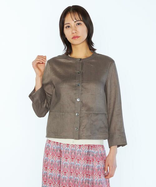 SCAPA Lサイズ / スキャパエルサイズ テーラードジャケット | フロレンスリネンジャケット | 詳細8