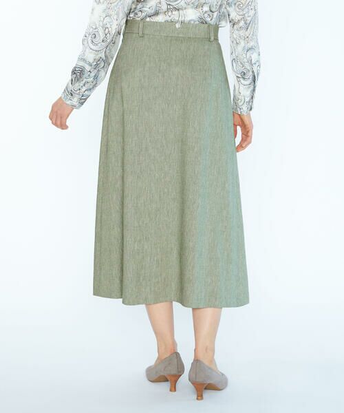 SCAPA Lサイズ / スキャパエルサイズ ミニ・ひざ丈スカート | リネンコットンストレッチスカート | 詳細1