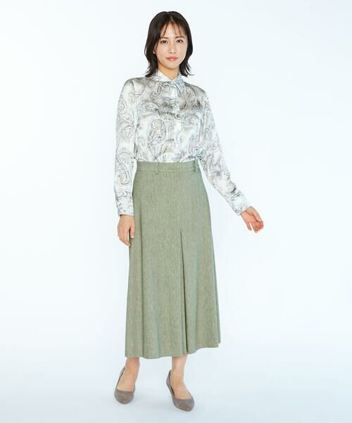 SCAPA Lサイズ / スキャパエルサイズ ミニ・ひざ丈スカート | リネンコットンストレッチスカート | 詳細2