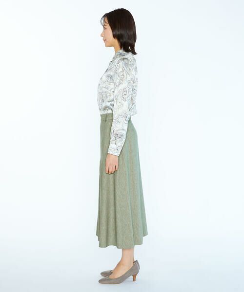 SCAPA Lサイズ / スキャパエルサイズ ミニ・ひざ丈スカート | リネンコットンストレッチスカート | 詳細3