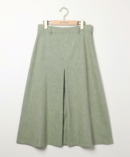 SCAPA Lサイズ / スキャパエルサイズ ミニ・ひざ丈スカート | リネンコットンストレッチスカート | 詳細5