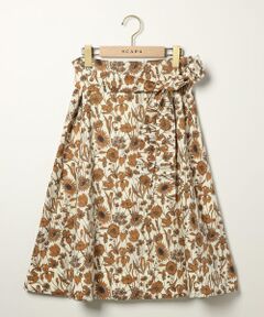 SCAPA Lサイズ / スキャパエルサイズ ミニ・ひざ丈スカート | Ｌｉｂｅｒｔｙ　Ｐｒｉｎｔモノフラワースカート