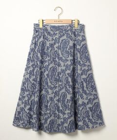 SCAPA Lサイズ / スキャパエルサイズ ミニ・ひざ丈スカート | ストライプジャカードスカート