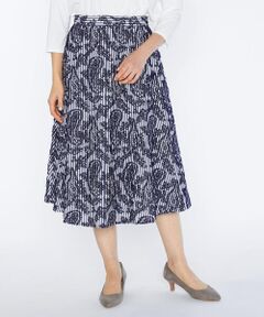 SCAPA Lサイズ / スキャパエルサイズ ミニ・ひざ丈スカート | ストライプジャカードスカート