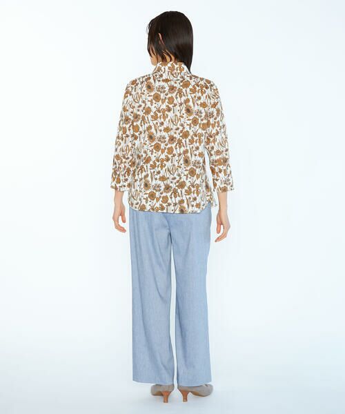 セール】 Liberty Printモノフラワーシャツブラウス