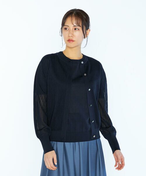 SCAPA Lサイズ / スキャパエルサイズ ニット・セーター | 【ＷＥＢ限定】シアーエアリーニットカーディガン | 詳細8