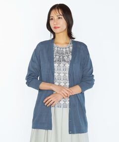 SCAPA Lサイズ / スキャパエルサイズ 【ＷＥＢ限定】シアーエアリーニットカーディガン SCAPA Lサイズ / スキャパエルサイズ（条件：ニット・セーター