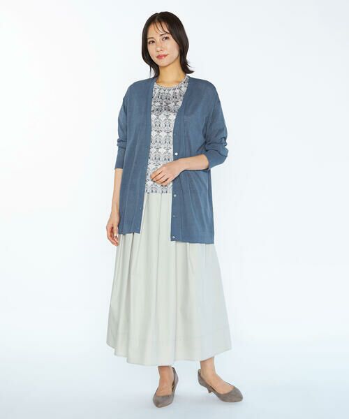 SCAPA Lサイズ / スキャパエルサイズ ニット・セーター | シアーハイゲージニットロングカーディガン | 詳細1