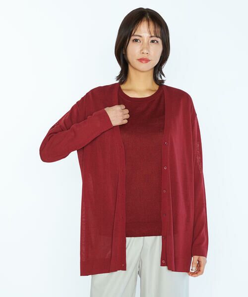 SCAPA Lサイズ / スキャパエルサイズ ニット・セーター | シアーハイゲージニットロングカーディガン | 詳細7