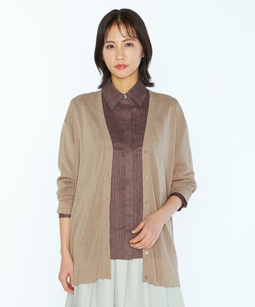 SCAPA Lサイズ / スキャパエルサイズ ニット・セーター | シアーハイゲージニットロングカーディガン | 詳細15