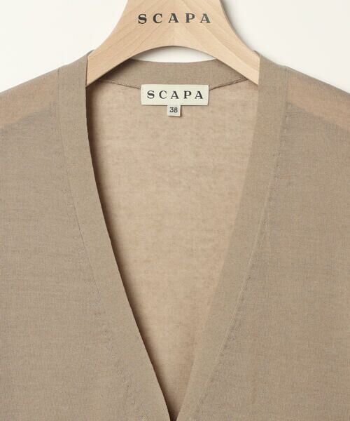 SCAPA Lサイズ / スキャパエルサイズ ニット・セーター | シアーハイゲージニットロングカーディガン | 詳細11