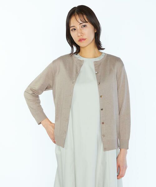 SCAPA Lサイズ / スキャパエルサイズ ニット・セーター | ハイゲージリネンニットカーディガン | 詳細16