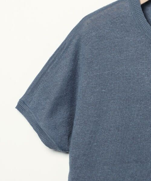 SCAPA Lサイズ / スキャパエルサイズ ニット・セーター | ハイゲージリネンニット半袖プルオーバー | 詳細1