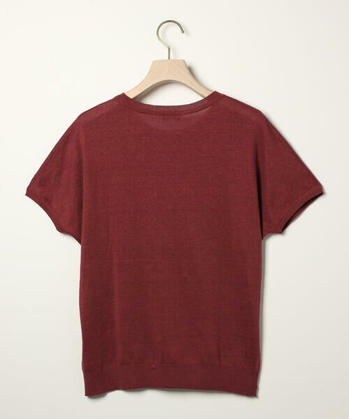 SCAPA Lサイズ / スキャパエルサイズ ニット・セーター | ハイゲージリネンニット半袖プルオーバー | 詳細3