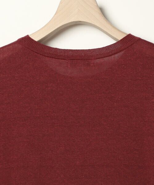 SCAPA Lサイズ / スキャパエルサイズ ニット・セーター | ハイゲージリネンニット半袖プルオーバー | 詳細5