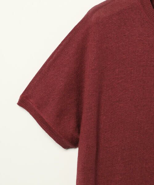 SCAPA Lサイズ / スキャパエルサイズ ニット・セーター | ハイゲージリネンニット半袖プルオーバー | 詳細6