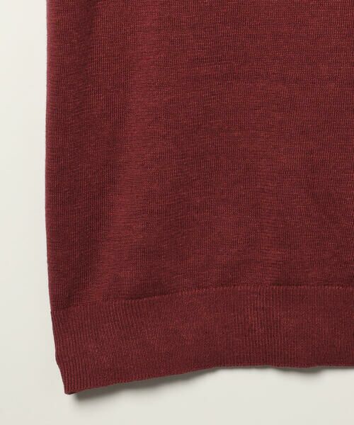 SCAPA Lサイズ / スキャパエルサイズ ニット・セーター | ハイゲージリネンニット半袖プルオーバー | 詳細7