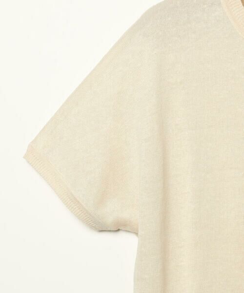 SCAPA Lサイズ / スキャパエルサイズ ニット・セーター | ハイゲージリネンニット半袖プルオーバー | 詳細9