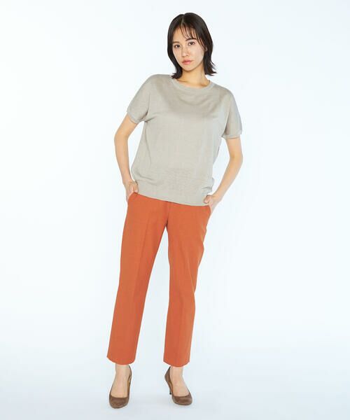 SCAPA Lサイズ / スキャパエルサイズ ニット・セーター | ハイゲージリネンニット半袖プルオーバー | 詳細11