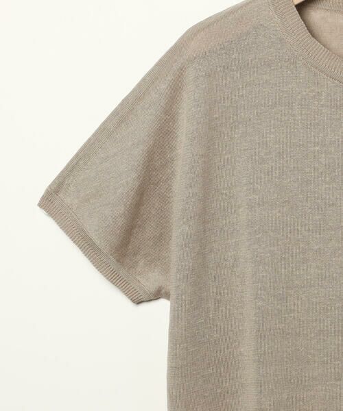 SCAPA Lサイズ / スキャパエルサイズ ニット・セーター | ハイゲージリネンニット半袖プルオーバー | 詳細15