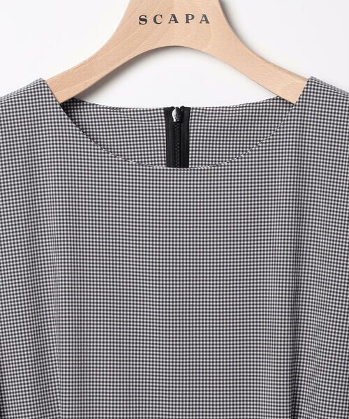 SCAPA Lサイズ / スキャパエルサイズ ドレス | サッカーギンガムワンピース | 詳細3