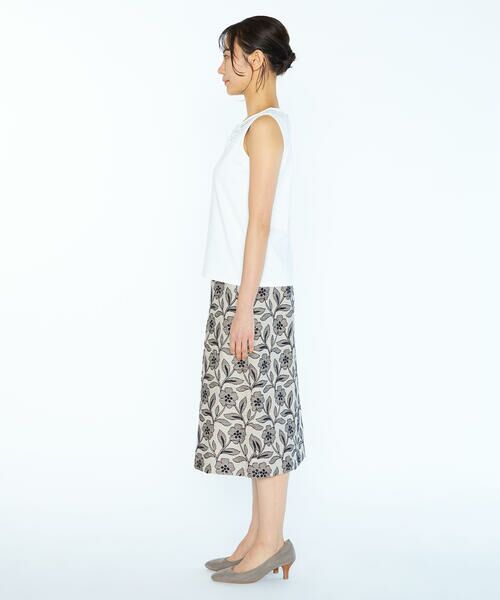 SCAPA Lサイズ / スキャパエルサイズ ミニ・ひざ丈スカート | アスペジエンブロイダリースカート | 詳細3