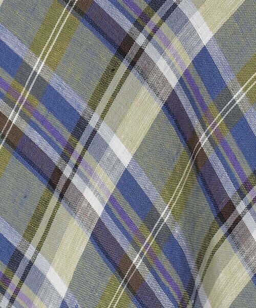 SCAPA Lサイズ / スキャパエルサイズ ミニ・ひざ丈スカート | リネンチェックスカート | 詳細5