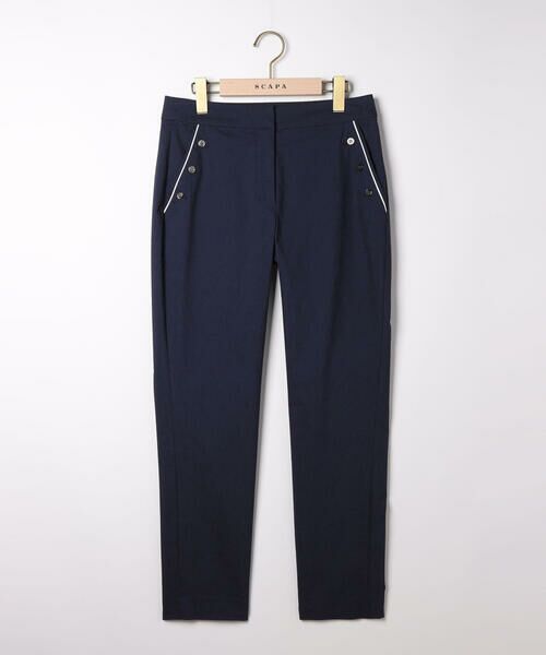 SCAPA Lサイズ / スキャパエルサイズ その他パンツ | ストレッチコットンパンツ（ネイビー）