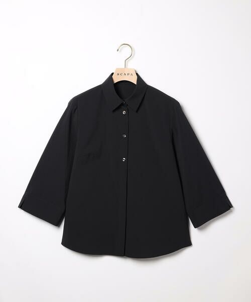 SCAPA Lサイズ / スキャパエルサイズ シャツ・ブラウス | サッカーギンガムブラウス（ブラック）