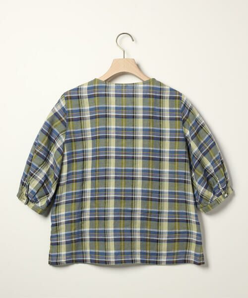 SCAPA Lサイズ / スキャパエルサイズ シャツ・ブラウス | リネンチェックブラウス | 詳細1