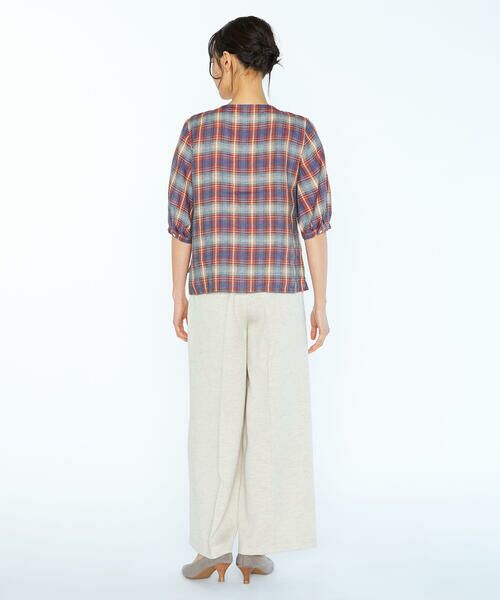 SCAPA Lサイズ / スキャパエルサイズ シャツ・ブラウス | リネンチェックブラウス | 詳細11