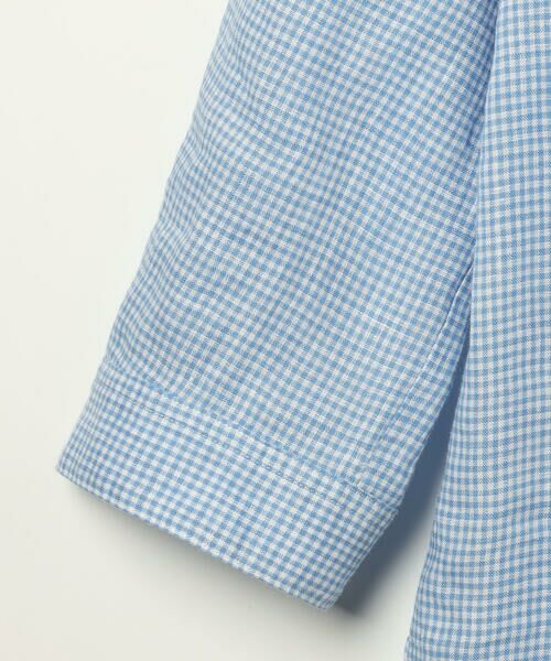SCAPA Lサイズ / スキャパエルサイズ シャツ・ブラウス | リネンギンガム七分袖ブラウス | 詳細4