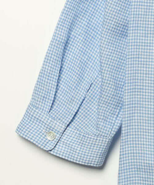 SCAPA Lサイズ / スキャパエルサイズ シャツ・ブラウス | リネンギンガム七分袖ブラウス | 詳細5