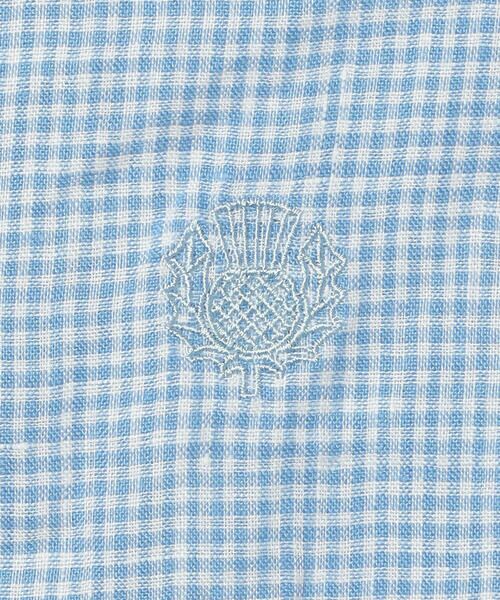 SCAPA Lサイズ / スキャパエルサイズ シャツ・ブラウス | リネンギンガム七分袖ブラウス | 詳細7