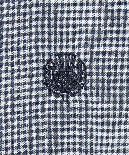 SCAPA Lサイズ / スキャパエルサイズ シャツ・ブラウス | リネンギンガム七分袖ブラウス | 詳細8