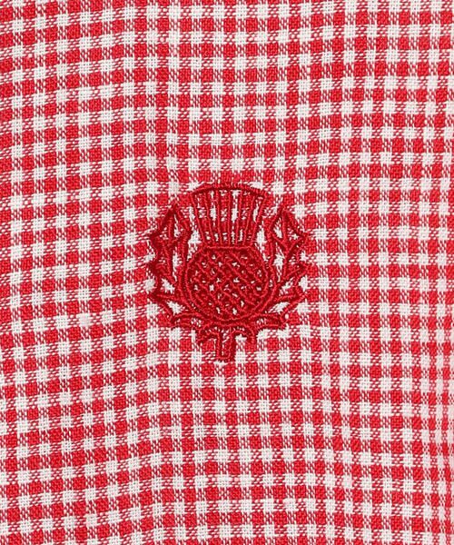 SCAPA Lサイズ / スキャパエルサイズ シャツ・ブラウス | リネンギンガム七分袖ブラウス | 詳細9