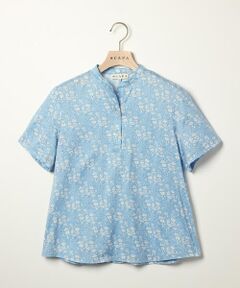 SCAPA Lサイズ / スキャパエルサイズ Liberty Printアーカイブ衿付きカットソー 返品交換送料無料対象/先行受注】Liberty Printアーカイブ衿付き