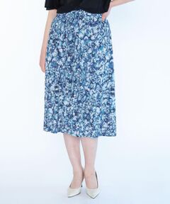 SCAPA Lサイズ / スキャパエルサイズ ミニ・ひざ丈スカート | ジャカードフラワースカート