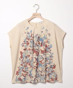 SCAPA Lサイズ / スキャパエルサイズ カットソー | リノフラワージャージチュニックカットソー