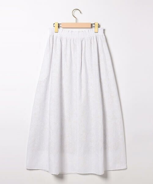 SCAPA Lサイズ / スキャパエルサイズ ミニ・ひざ丈スカート | エンブロフラワースカート | 詳細1