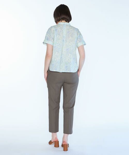 SCAPA Lサイズ / スキャパエルサイズ シャツ・ブラウス | Liberty Printウェーブスタンド衿ブラウス | 詳細5