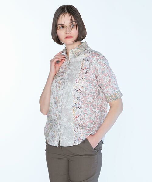 SCAPA Lサイズ / スキャパエルサイズ シャツ・ブラウス | 【ＷＥＢ限定】Liberty Printパッチワーク３ブラウス | 詳細1