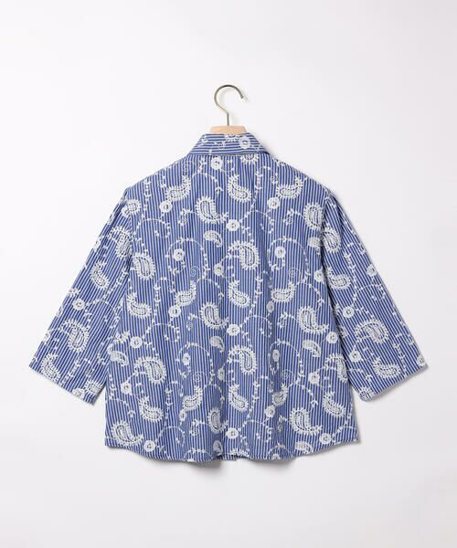 SCAPA Lサイズ / スキャパエルサイズ シャツ・ブラウス | エンブロペーズリーストライプブラウス | 詳細1