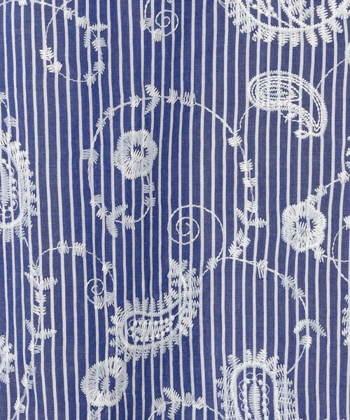 SCAPA Lサイズ / スキャパエルサイズ シャツ・ブラウス | エンブロペーズリーストライププルオーバーブラウス | 詳細6